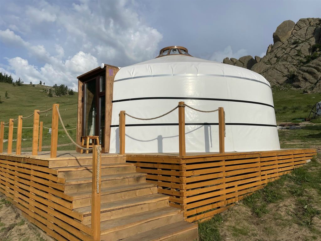 GORKHI TERELJ NATIONAL PARK - de ger van het Guru Eco Complex kamp waar we verbleven