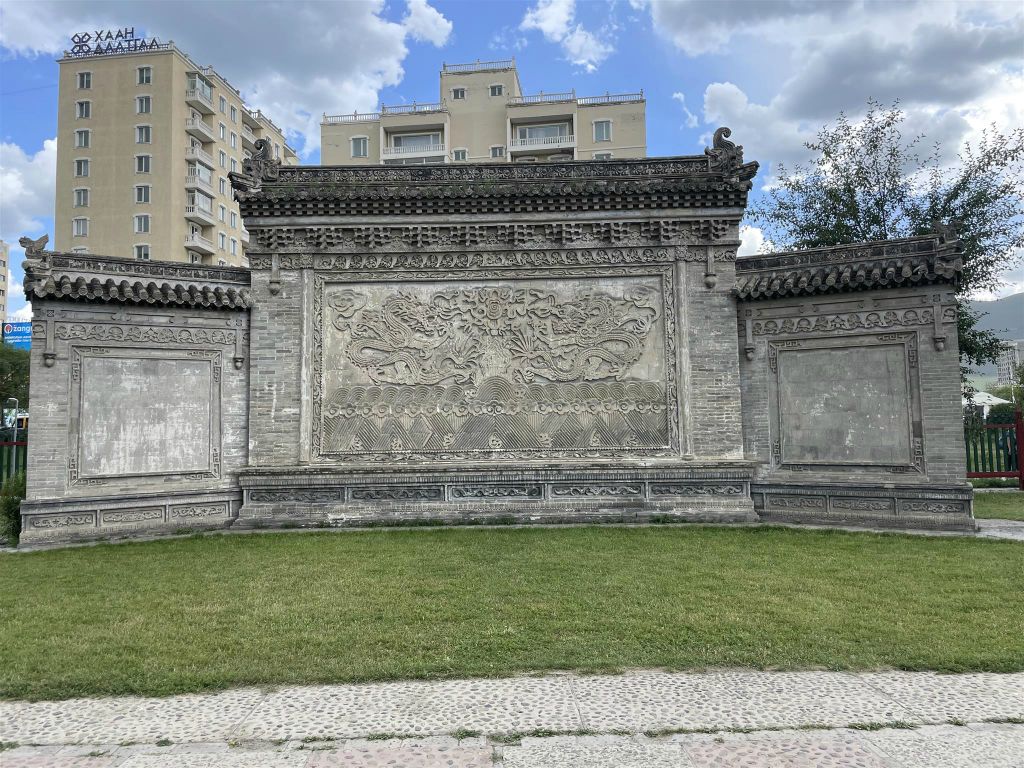 ULAANBAATAR - een muur bij het Bogd Khan Paleismuseum