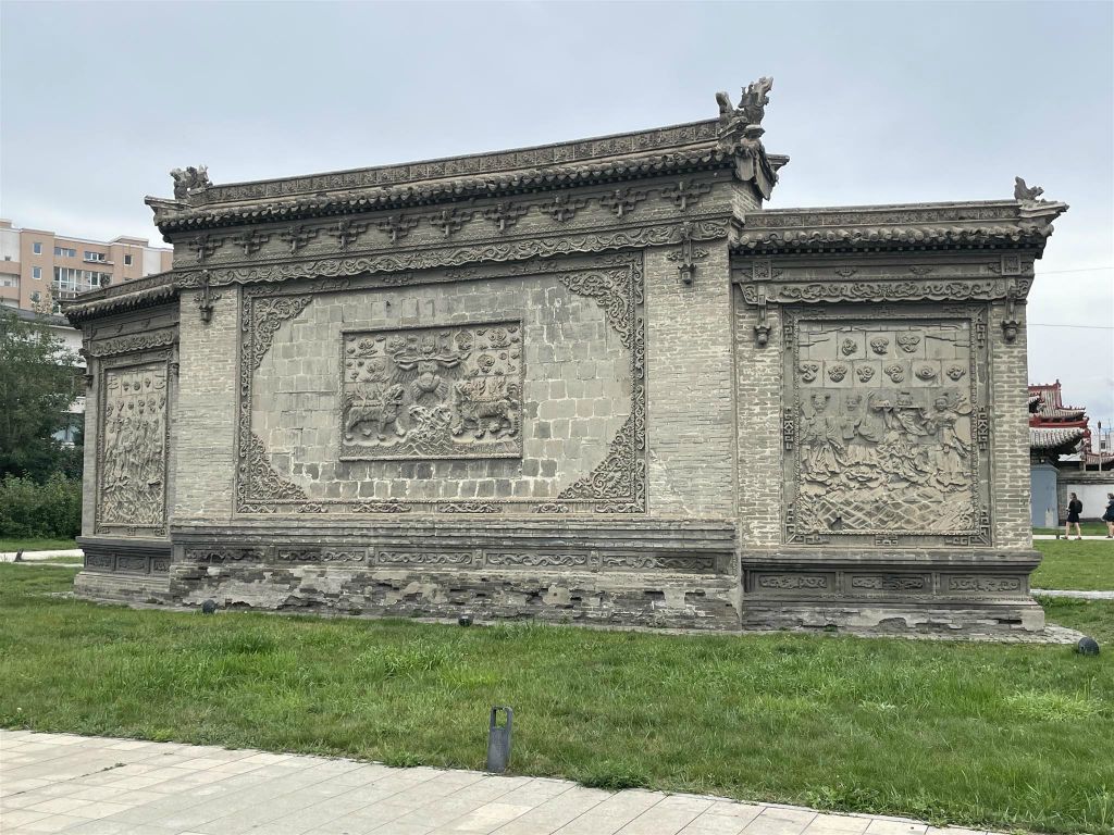 ULAANBAATAR - een muur bij het Choijin Lama-tempel museum