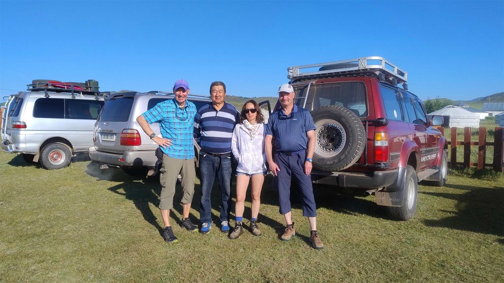 AMARBAYASGALANT URGUU - Kees, chauffeur, Ensy (reisbegeleidster) en Carlos