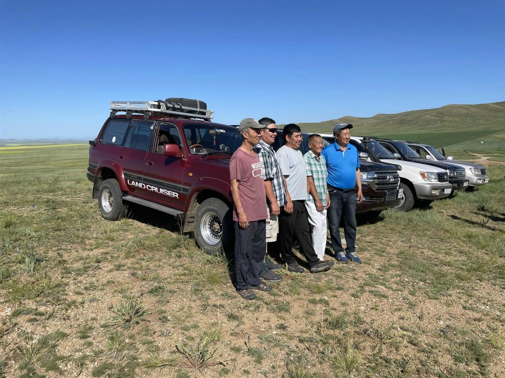 HUSTAI NATIONAAL PARK -> ULAANBAATAR - de chauffeurs groepsfoto