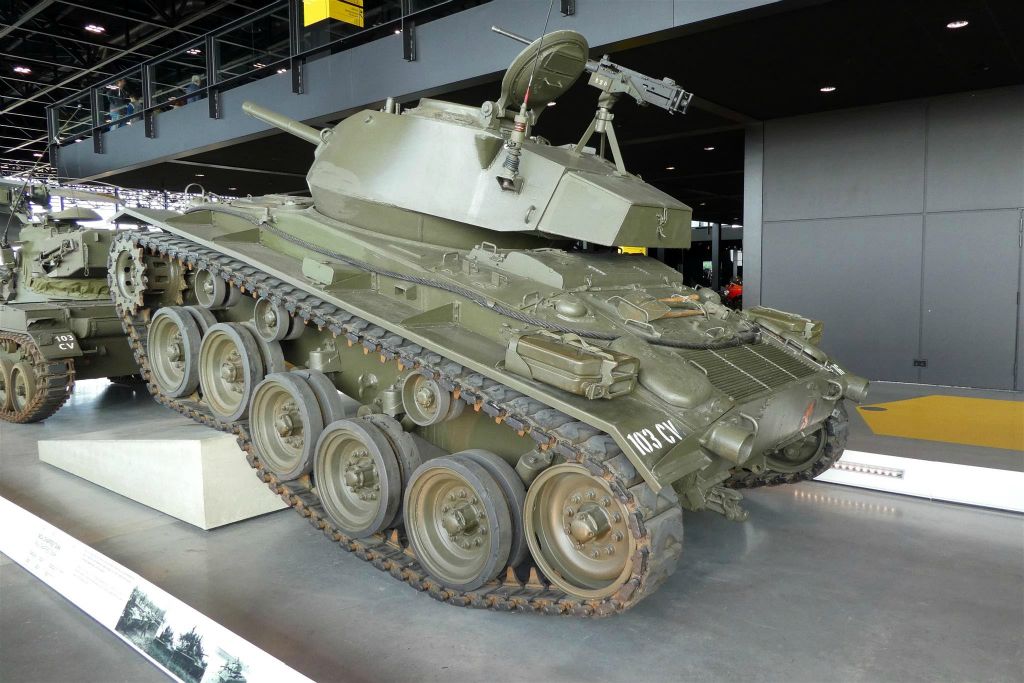 een M24 Chaffee tank (1953-1962)