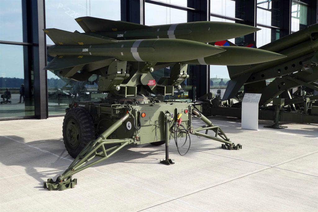 een Hawk raket lanceerinstallatie