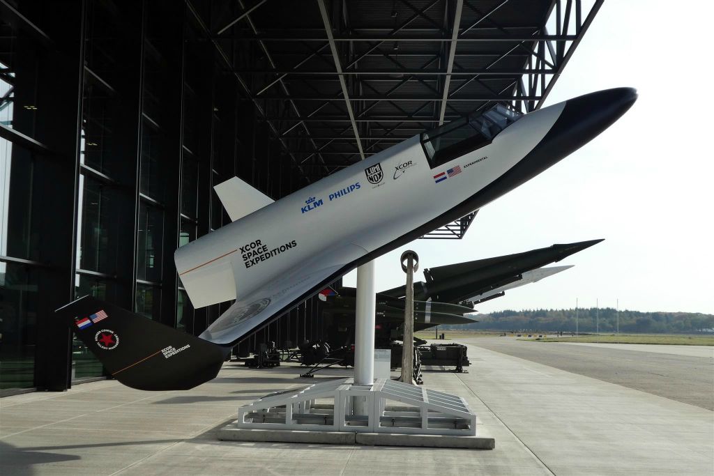 een XCOR Lynx Mk II ruimtevliegtuig