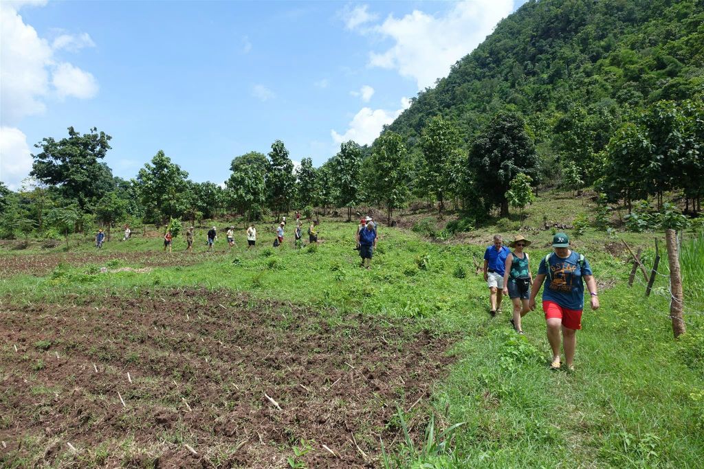 MAGWE -  Carlos en groepsgenoten hebben bomen gepland bij het Green Hill Valley Elephant Camp