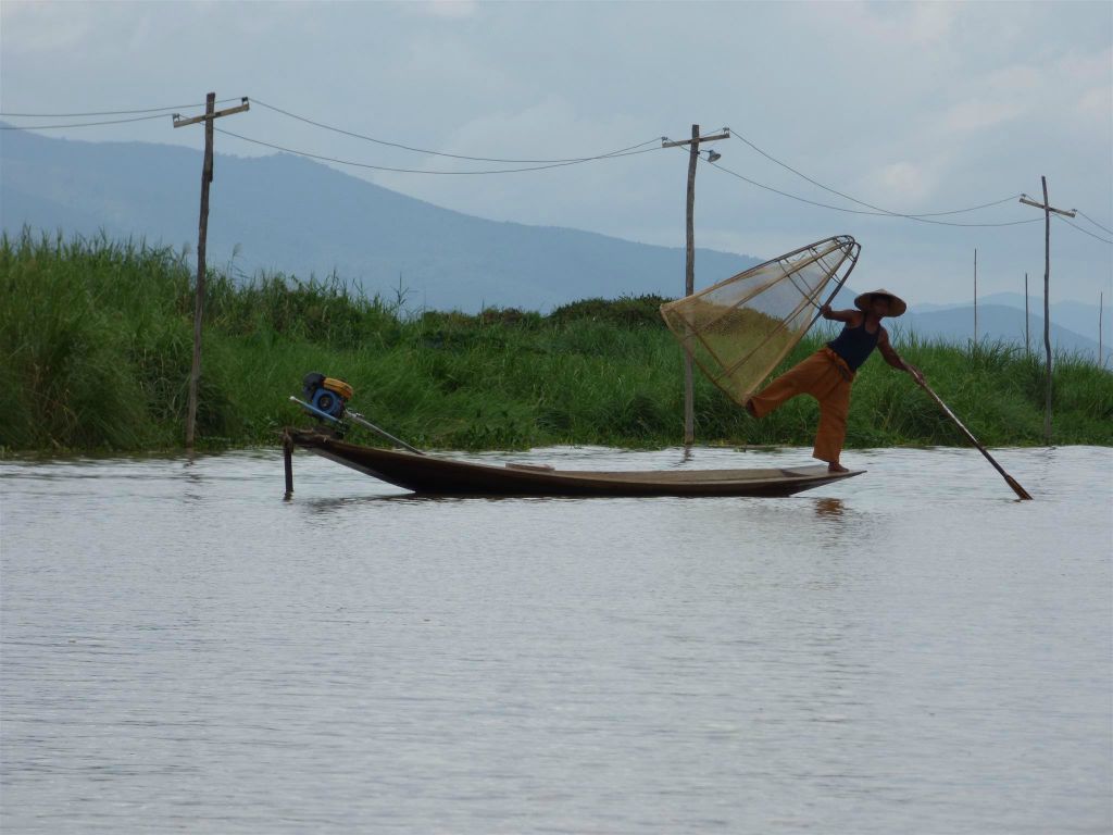 INLE MEER - een visser