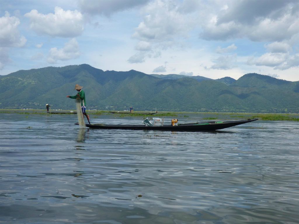 INLE MEER - een visser