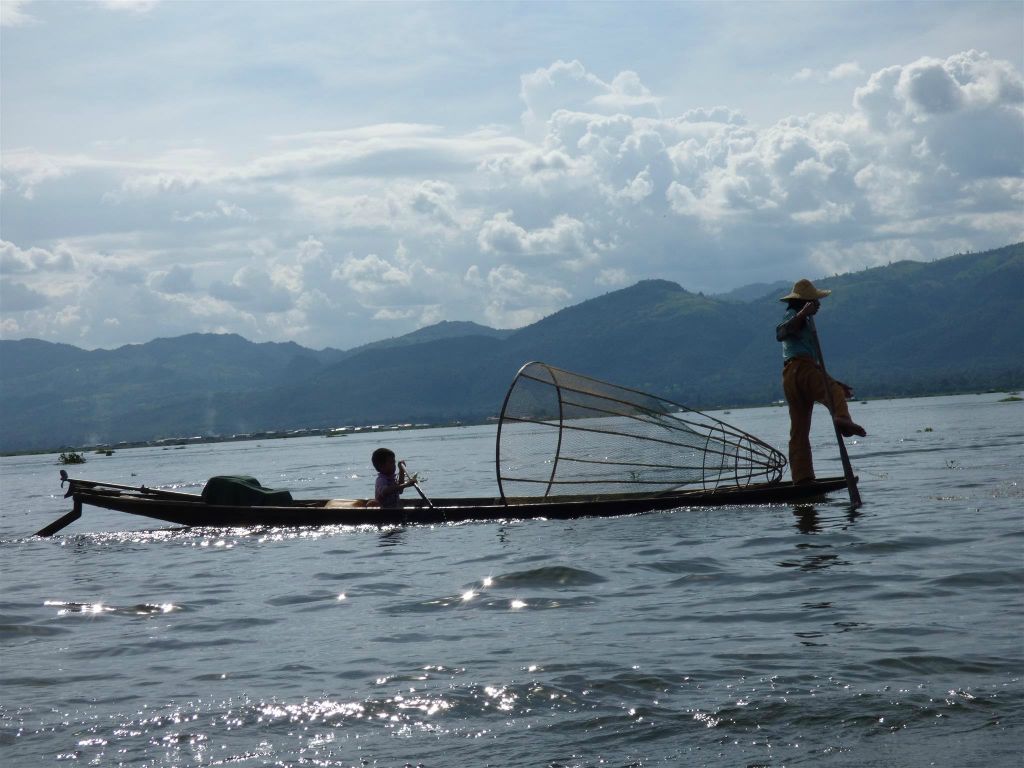 INLE MEER - een visser