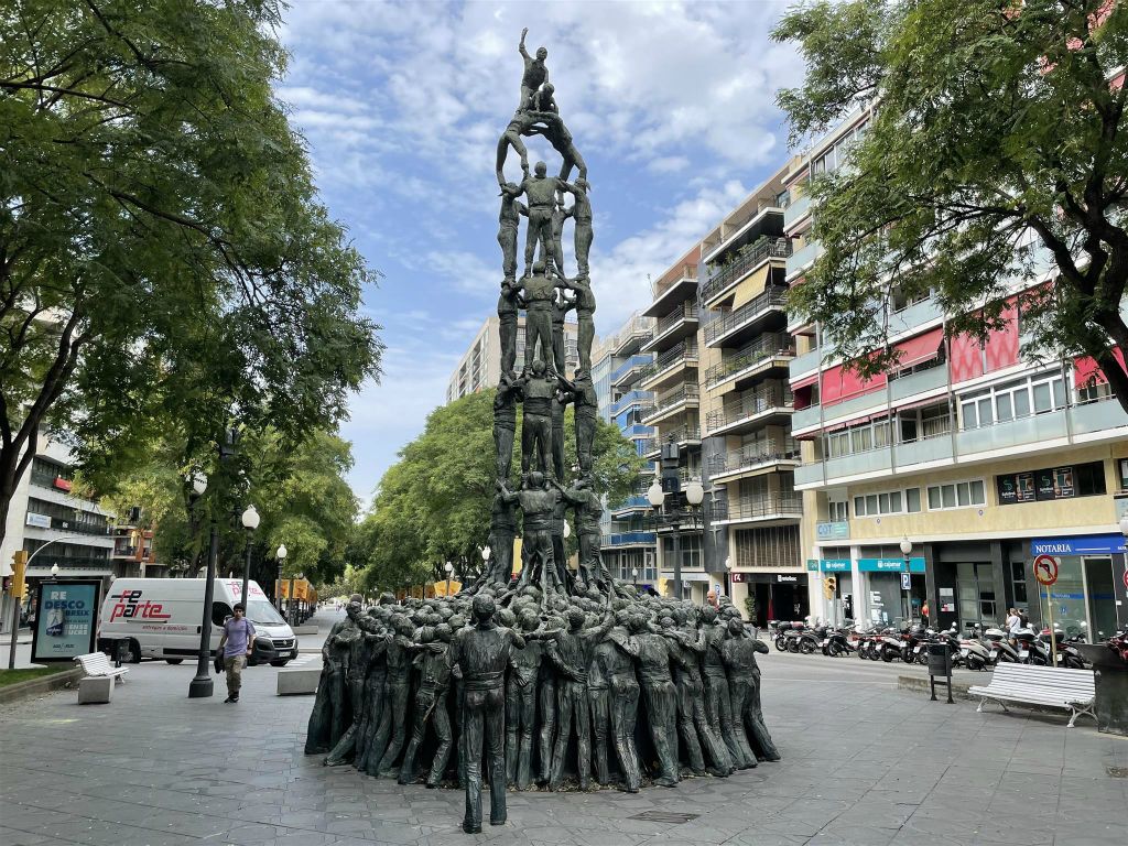 TARRAGONA - het Els Castellers monument