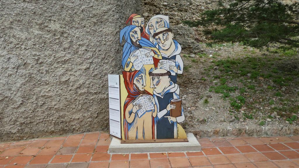 TORTOSA - een kunstwerk dat het Tortosa geschil afbeeld