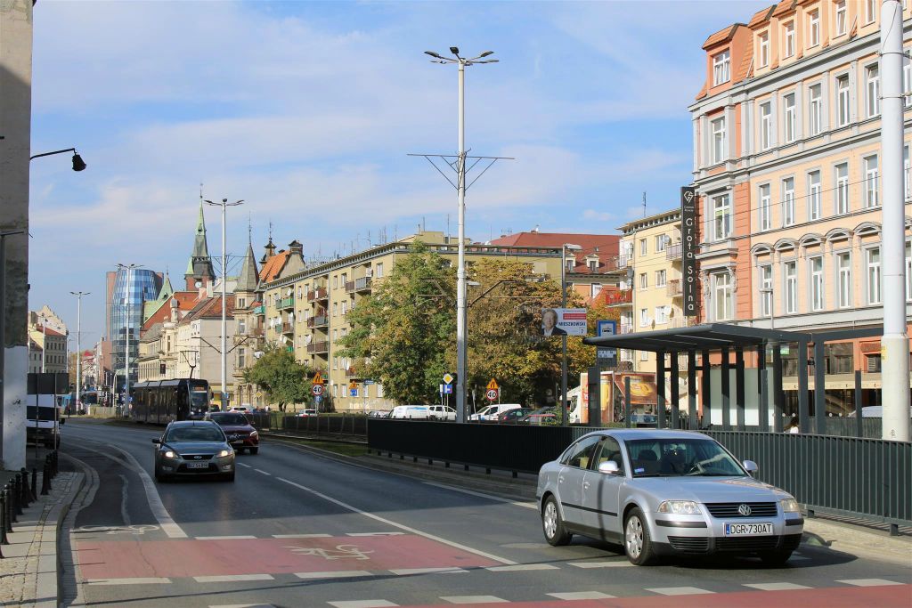 WROCLAW - de straat Kazimierza Wielkiego