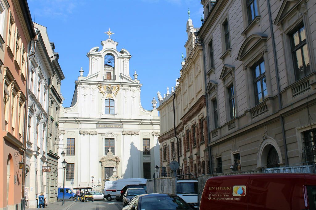 KRAKAU - de kerk van de Transfiguratie van Christus