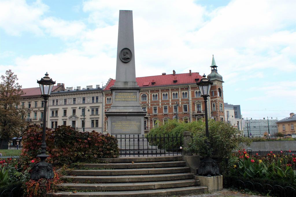 KRAKAU - een monument ter ere van sociaal activist Florian Straszewski (1766-1847)