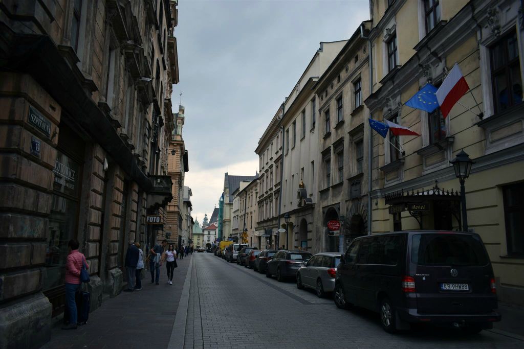 KRAKAU - de straat Szpitalna