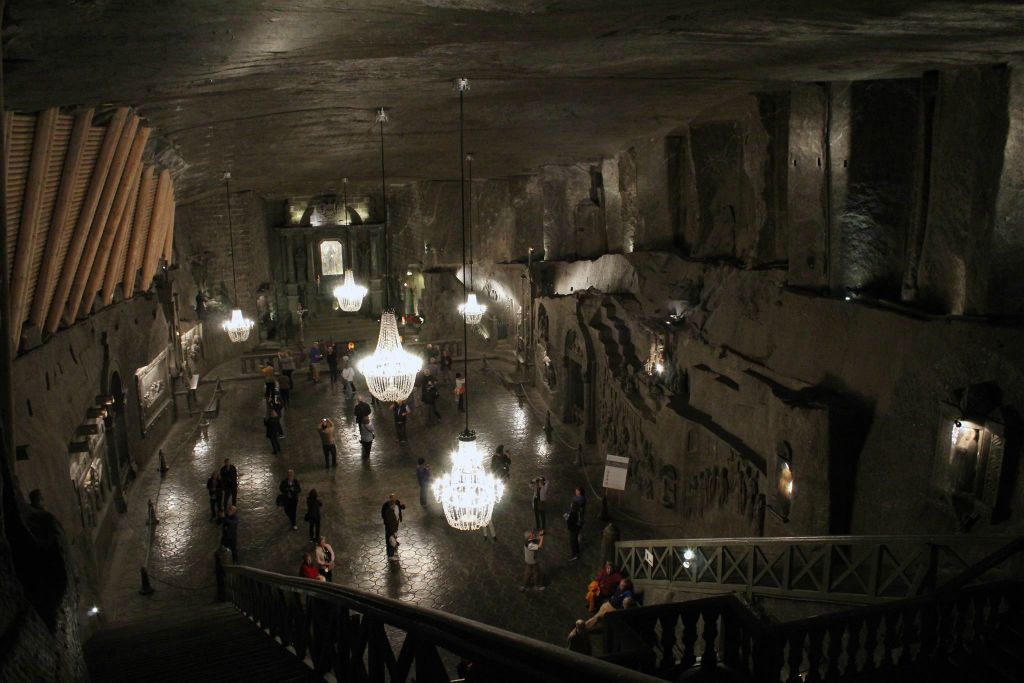 WIELICZKA - de Sint Kinga kapel in de Wieliczka-zoutmijn