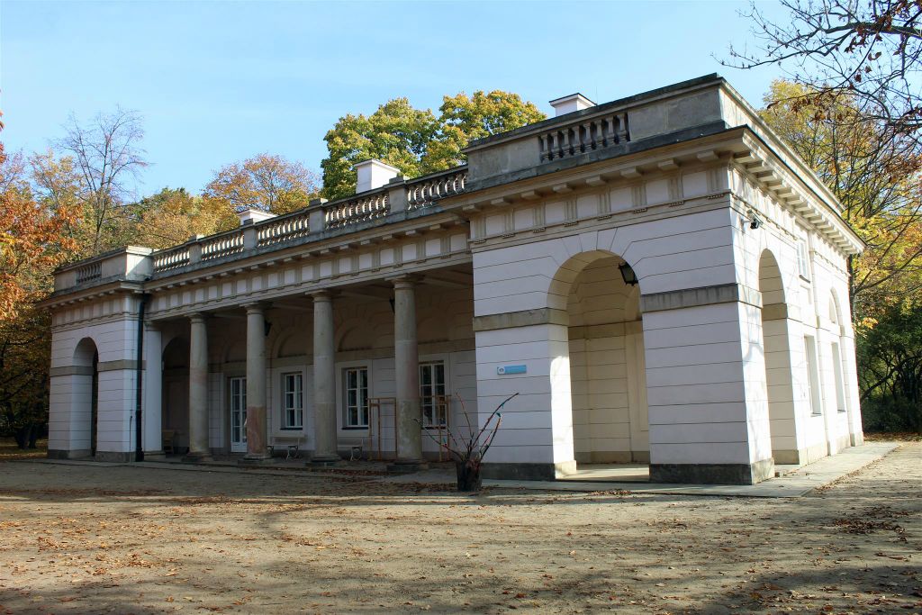 WARSCHAU - het oude wachthuis in het Łazienki park