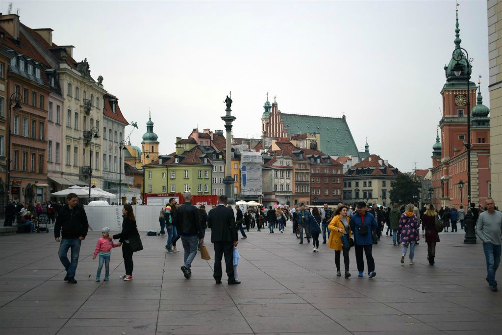 WARSCHAU - het slotplein