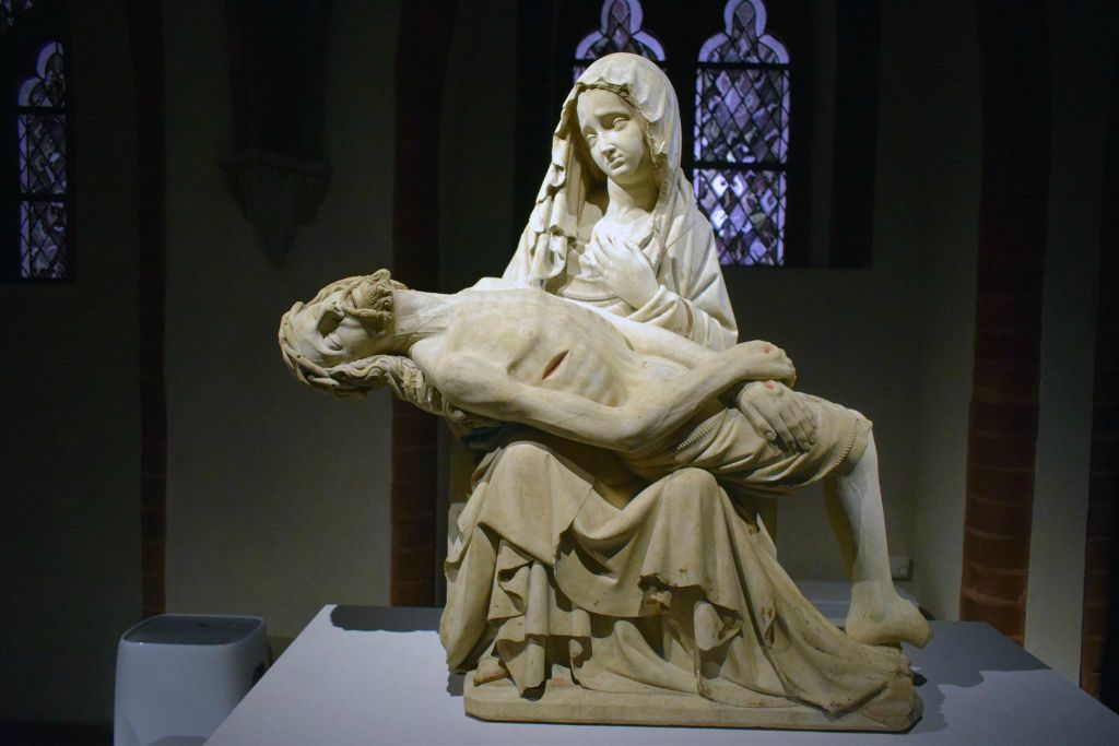 MALBORK - een beeld in het museum van het slot Mariënburg