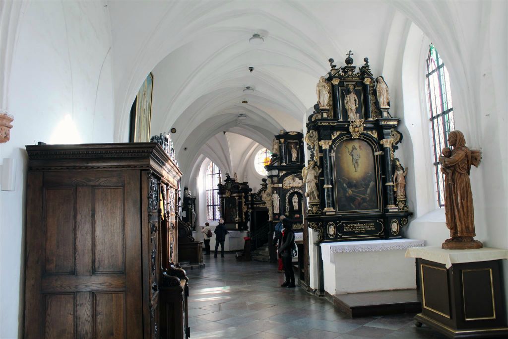 GDAŃSK (OLIWA) - binnen in de kathedraal van Oliwa