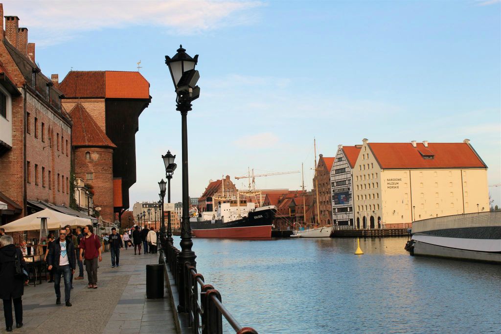 GDAŃSK - de kraanpoort langs de Motlawa rivier
