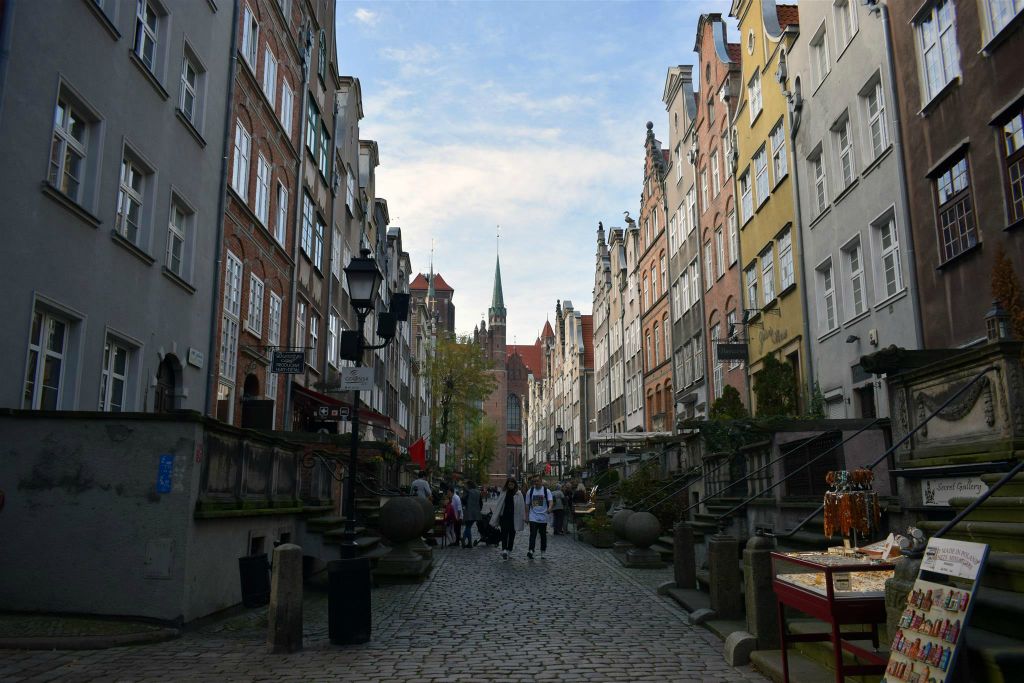 GDAŃSK - de Mariacka straat in het oude centrum