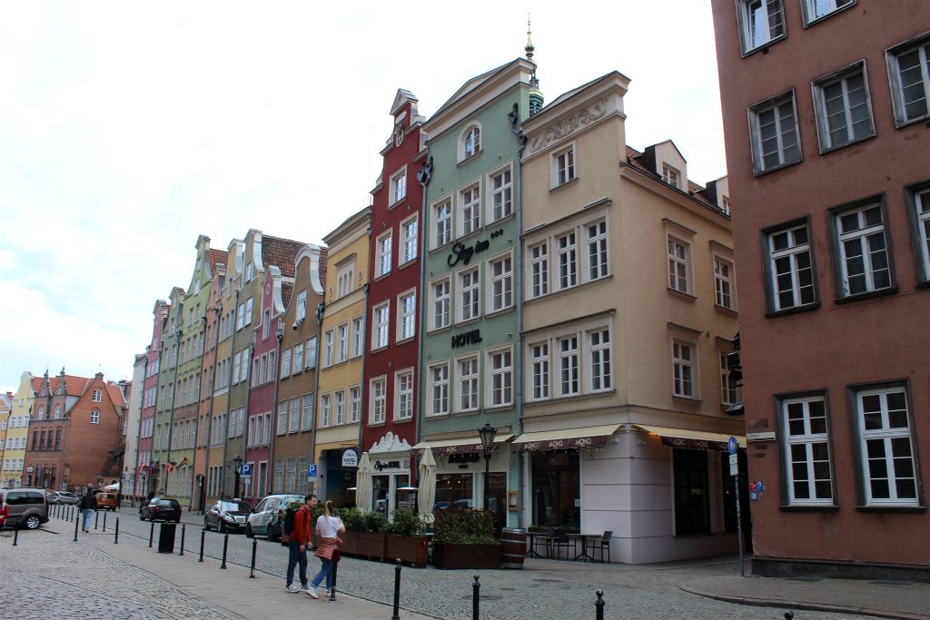 GDAŃSK - enkele gebouwen in het oude centrum