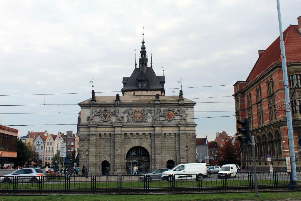 GDAŃSK - de stadspoort genaamd de upland poort in het oude centrum