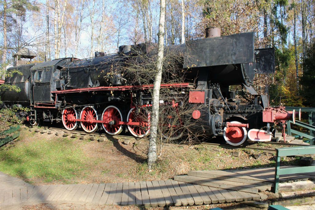 SZYMBARK - de stoomlocomotief van de trein waarmee Poolse gedeporteerden naar Siberië vervoerd werden