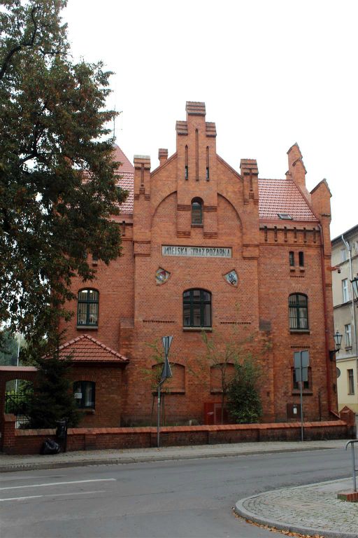 TORUŃ - het hoofdkwartier van de brandweer in Toruń