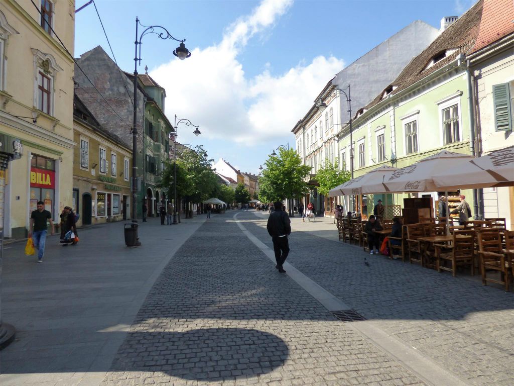 SIBIU - de straat "Strada Nicolae Balcescu"