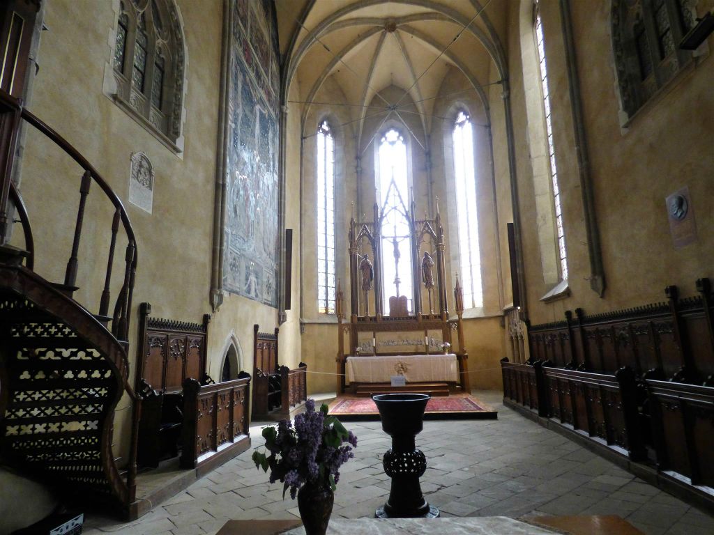 SIBIU - binnen in de Evangelische kathedraal