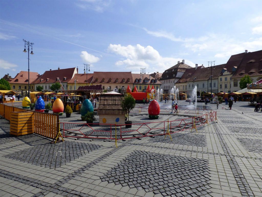 SIBIU - het grote plein van Sibiu