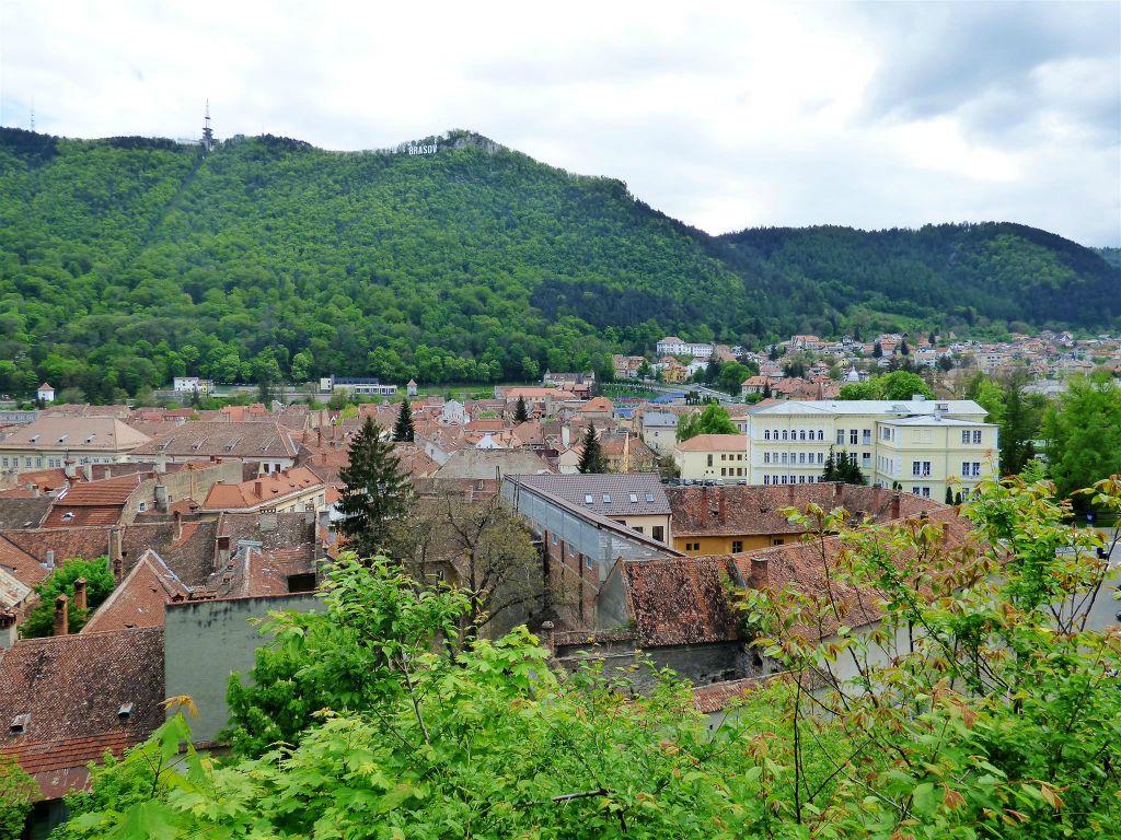 BRASOV - het uitzicht vanaf de Warthe heuvel