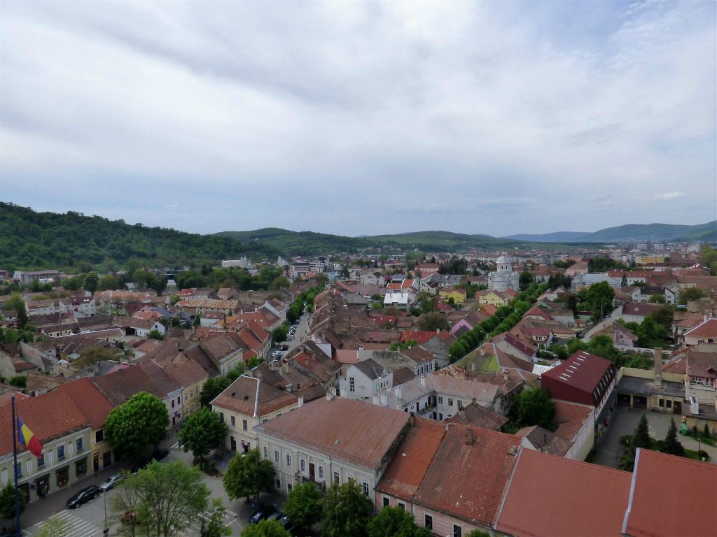 BISTRITA - uitzicht vanaf de kerktoren van de Evangelische kerk