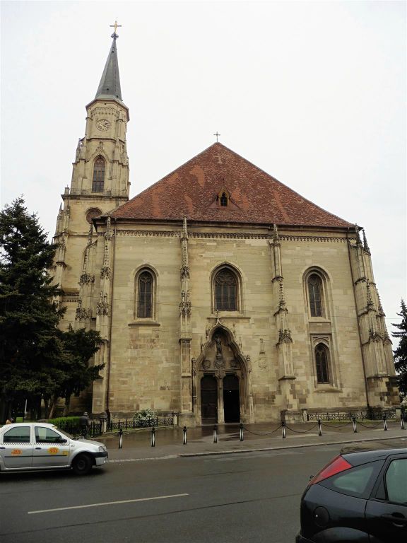 CLUJ NAPOCA - de St. Michaels kathedraal uit 1487