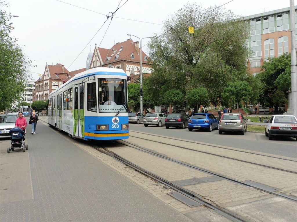 DEBRECEN (HONGARIJE) - een tram