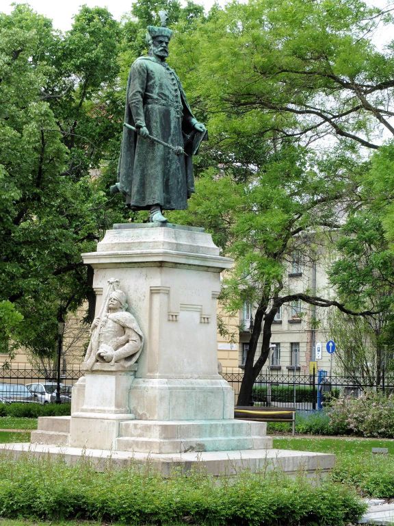 DEBRECEN (HONGARIJE) - het standbeeld ter ere van Istvan Bocskai (1557-1606), een Hongaarse staatsman