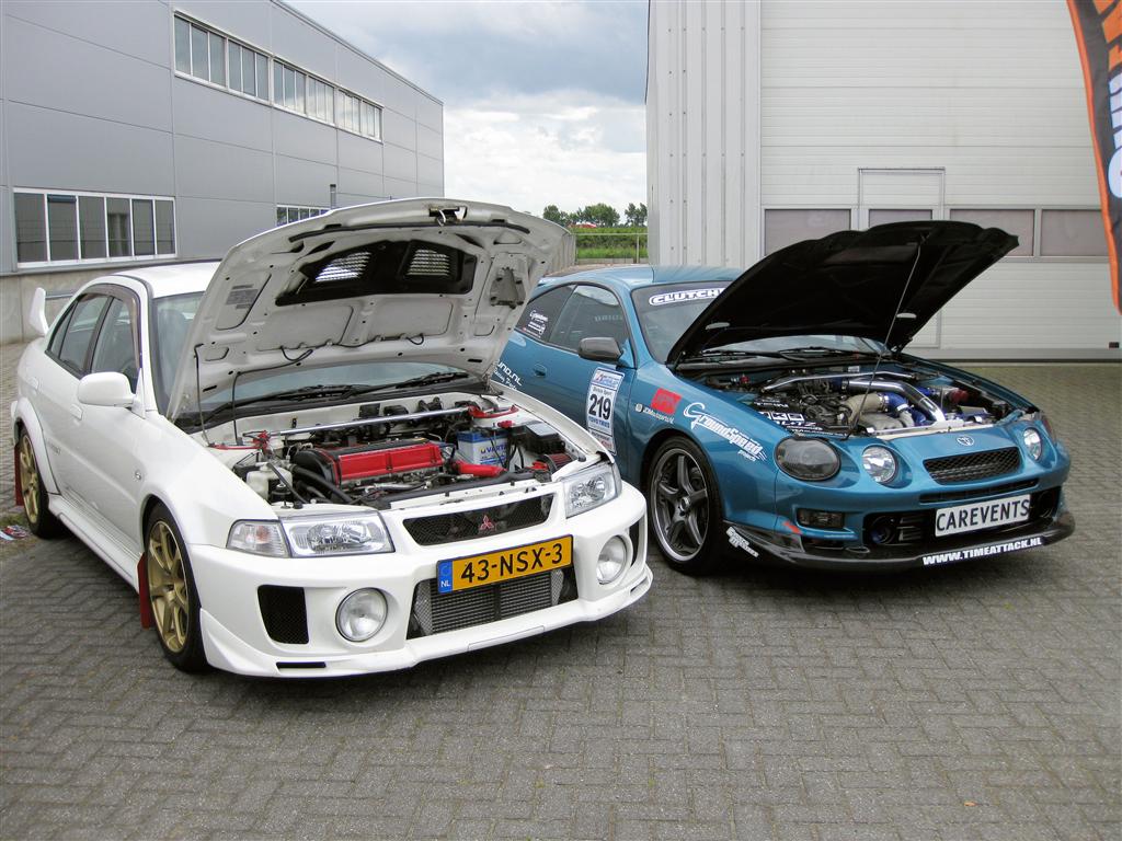 Mitsubishi Evo en Toyota Celica