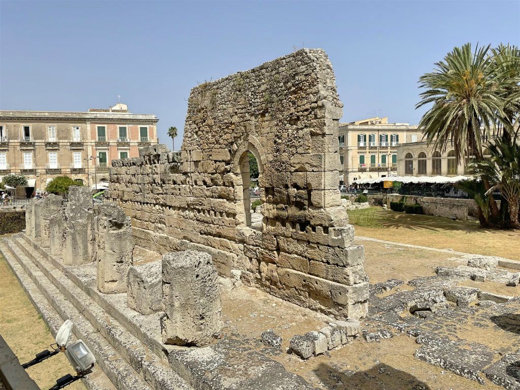SYRACUSE - de restanten van de tempel van Apollo