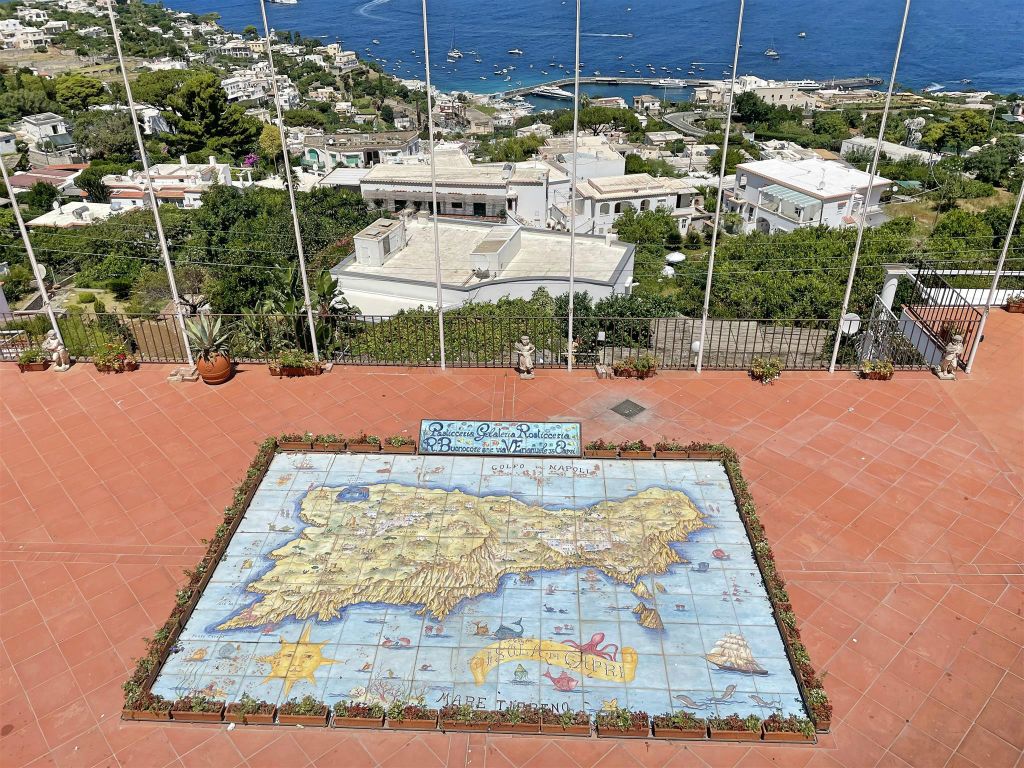 CAPRI - een plattegrond van het eiland