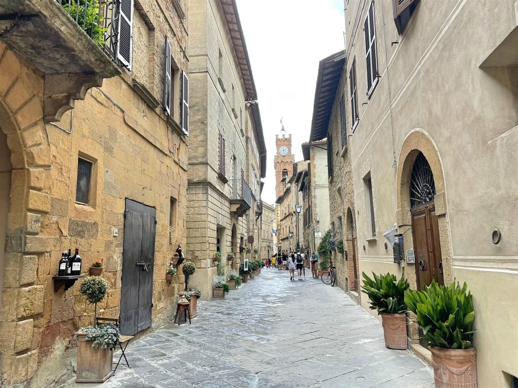 PIENZA - de straat Corso il Rossellino