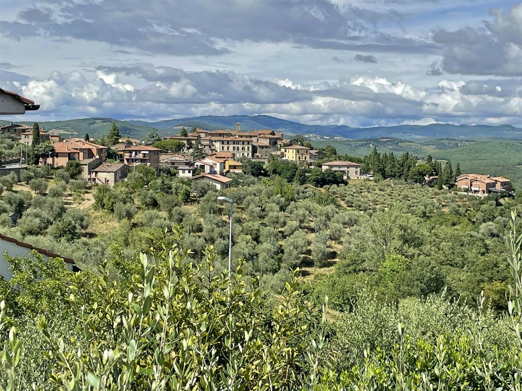 CASTELNUOVO BERARDENGA - het uitzicht op het dorp Castelnuovo Berardenga