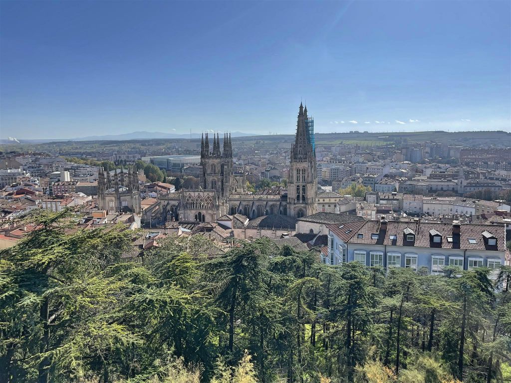 BURGOS - het uitzicht vanaf het kasteel van Burgos