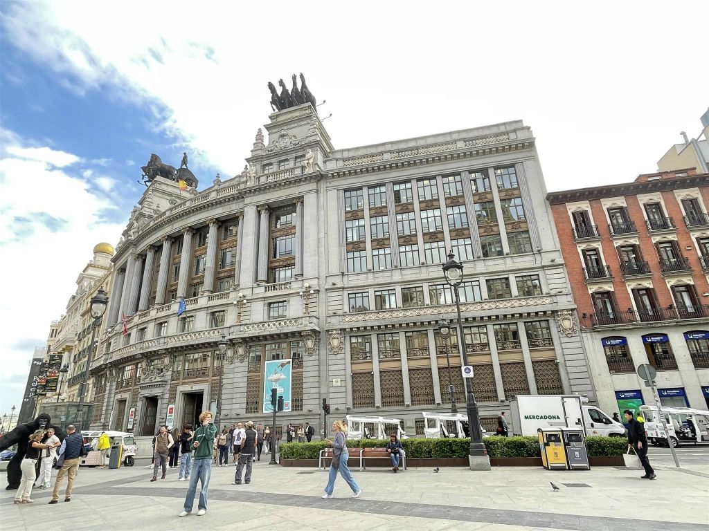 MADRID - het gebouw Banco de Bilbao