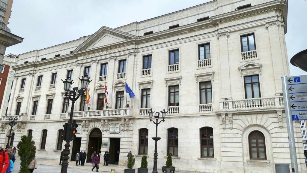 BURGOS - het gebouw van provinciale raad van Burgos