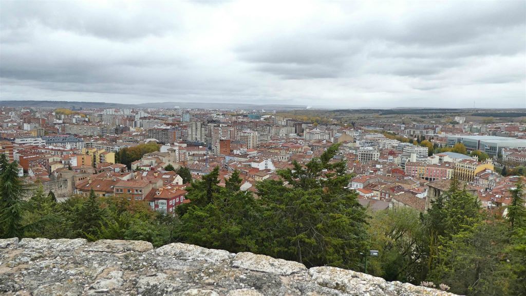 BURGOS - het uitzicht over Burgos vanaf het kasteel van Burgos