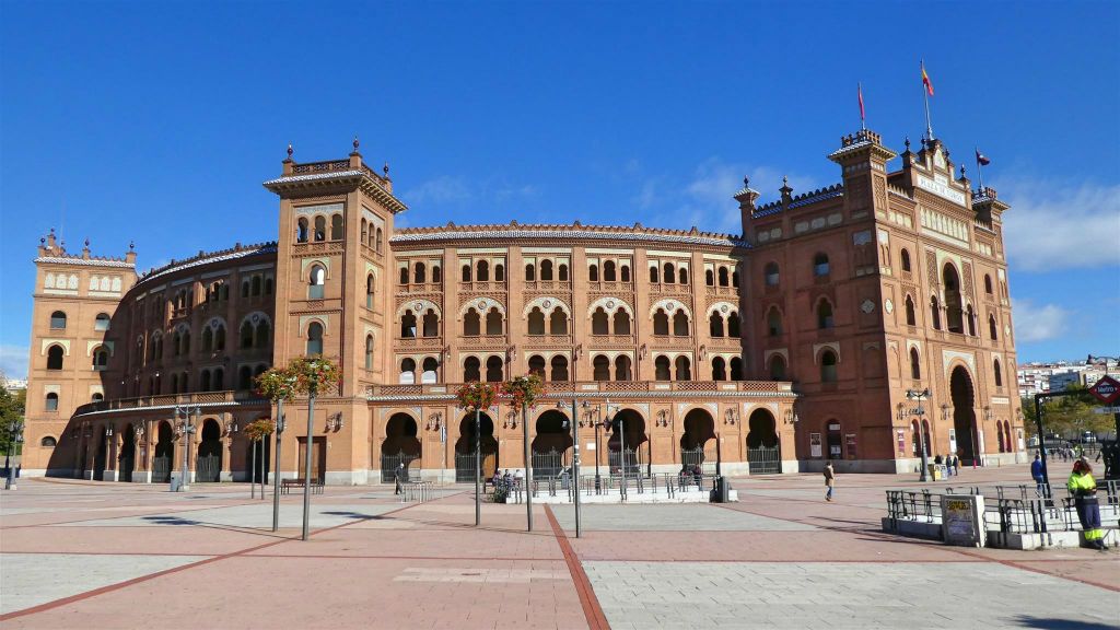 MADRID - de stierengevecht arena Las Ventas