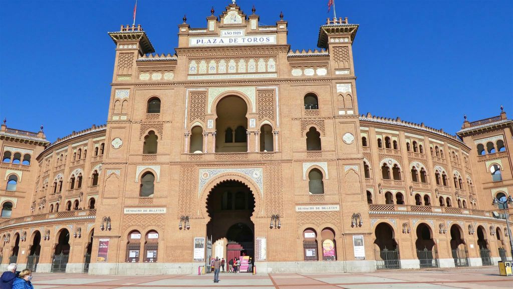 MADRID - de stierengevecht arena Las Ventas