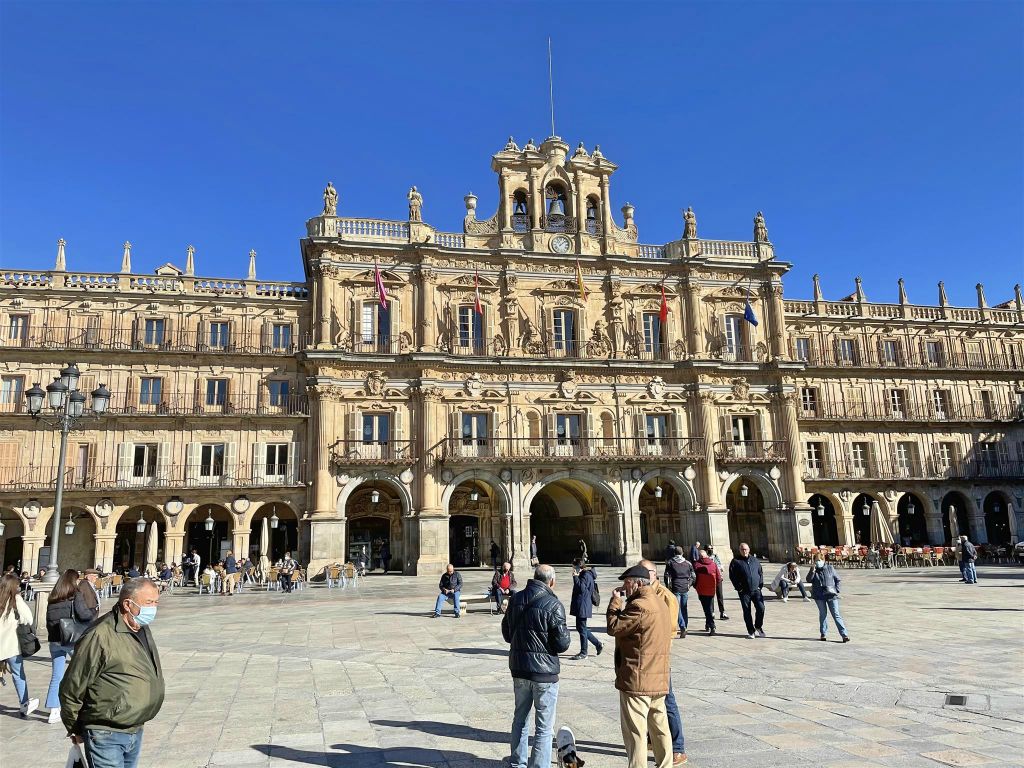 SALAMANCA - het stadsplein Plaza Mayor
