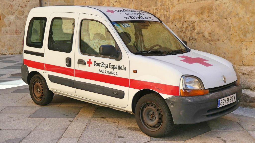 SALAMANCA - een auto van het rode kruis